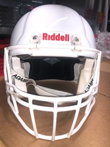 USED RIDDELL SPEED ADULT HELMET - LARGE - METALLIC WHITE