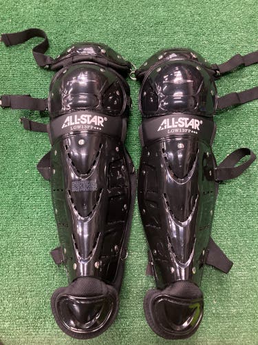 Black All Star LGW13FP Catcher's Leg Guards (New)
