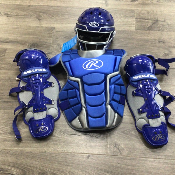 Rawlings Renegade Youth Catcher's Set Size 14” Ages 9-12 Royal Blue (Used)