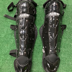 Black All Star LGW14.5FP Catcher's Leg Guards (New)
