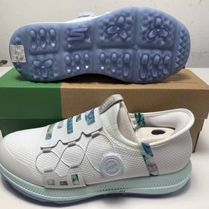 Skechers Go Golf Elite 5-Slip'In Waterproof Golf Shoes White Women's S 9(123062)