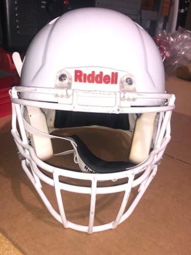 USED RIDDELL SPEED ADULT HELMET - LARGE - METALLIC WHITE