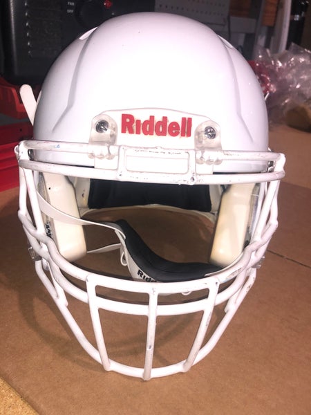 USED RIDDELL SPEED ADULT HELMET - LARGE - METALLIC WHITE
