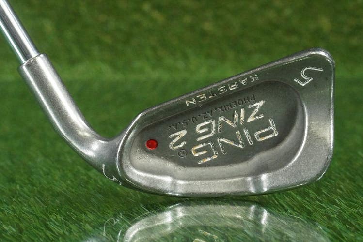 PING ZING 2 KARSTEN 5 IRON DGS STIFF FLEX RED DOT STEEL SHAFT RH ~ LOOK!!