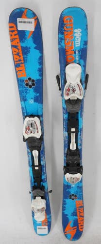 Blizzard Gunsmoke Twin Tip Kids Skis with Bindings - 99 cm Used