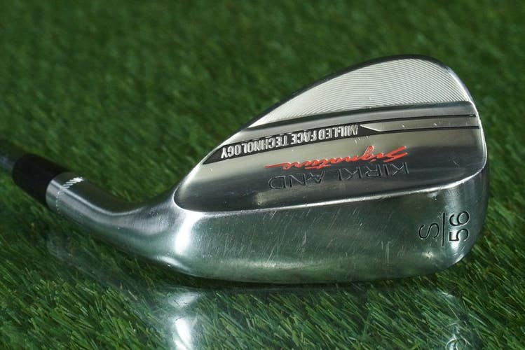 KIRKLAND SIGNATURE 56 SAND WEDGE "S" CARBON STEEL TRUE TEMPER STEEL RH ~ LOOK!!