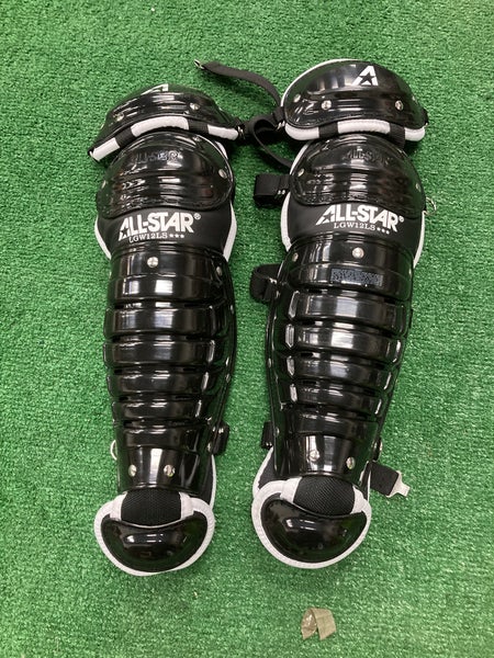 Black All Star League Series Catcher's Leg Guards (New)