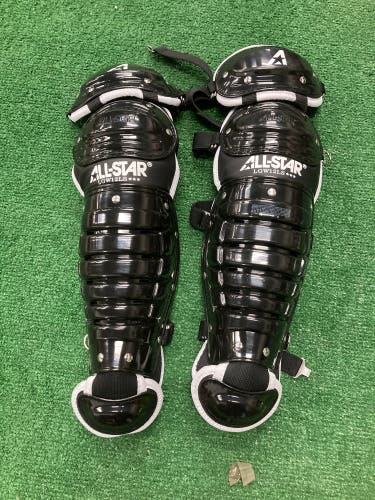 Black All Star League Series Catcher's Leg Guards (New)