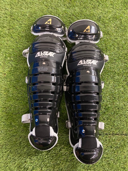 Black All Star League Series Catcher's Leg Guard (New)
