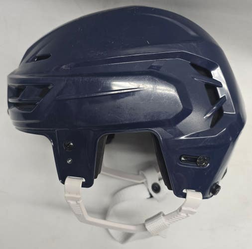 CCM RESISTANCE PRO STOCK HOCKEY HELMET NAVY BLUE SMALL NHL AHL NEW (14649)