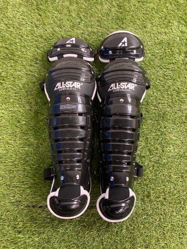Black All Star League Series Catcher's Leg Guards (New)