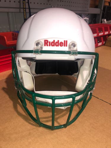 USED RIDDELL SPEED ADULT HELMET - LARGE - METALLIC WHITE