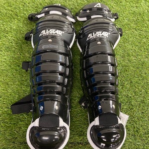 Black All Star League Series Catcher's Leg Guards (New)