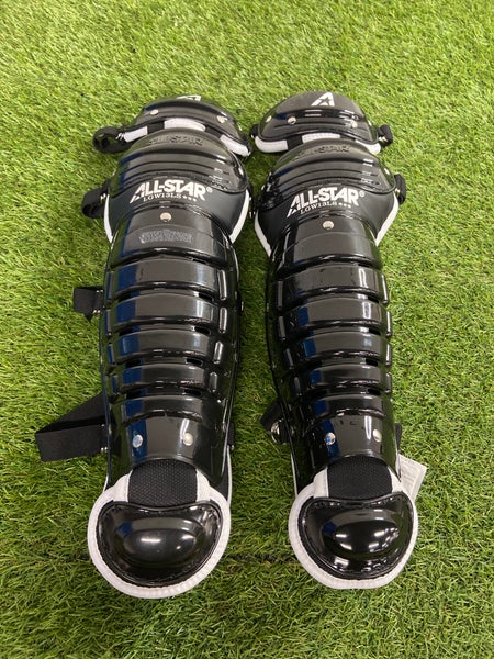 Black All Star League Series Catcher's Leg Guards (New)