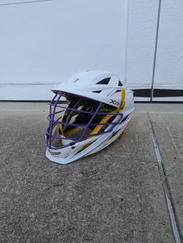 White/Purple Cascade XRS Pro Helmet (Used)