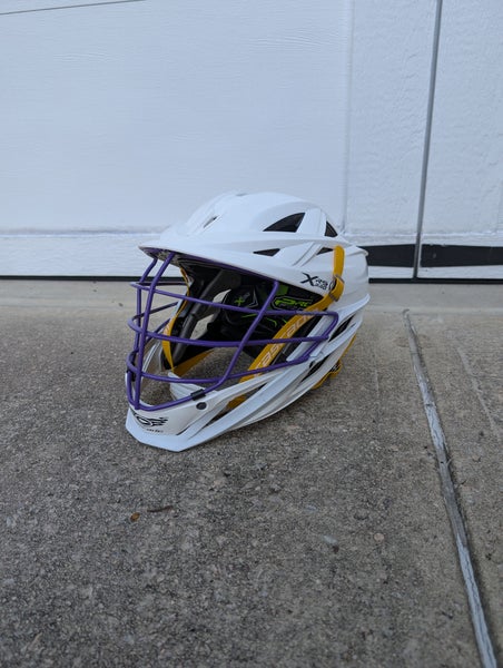 White/Purple Cascade XRS Pro Helmet (Used)