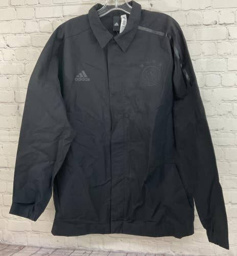 Adidas CD4304 Adult's DEUTSCHER FUSSBALL-BUND Jacket Black Large