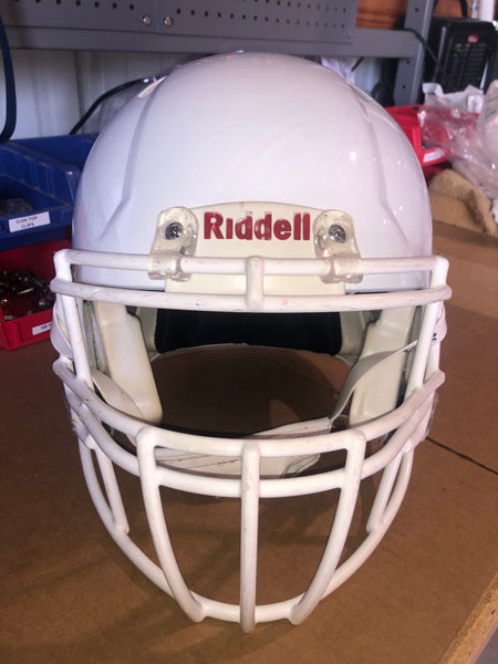 USED RIDDELL SPEED ADULT HELMET - LARGE - METALLIC WHITE