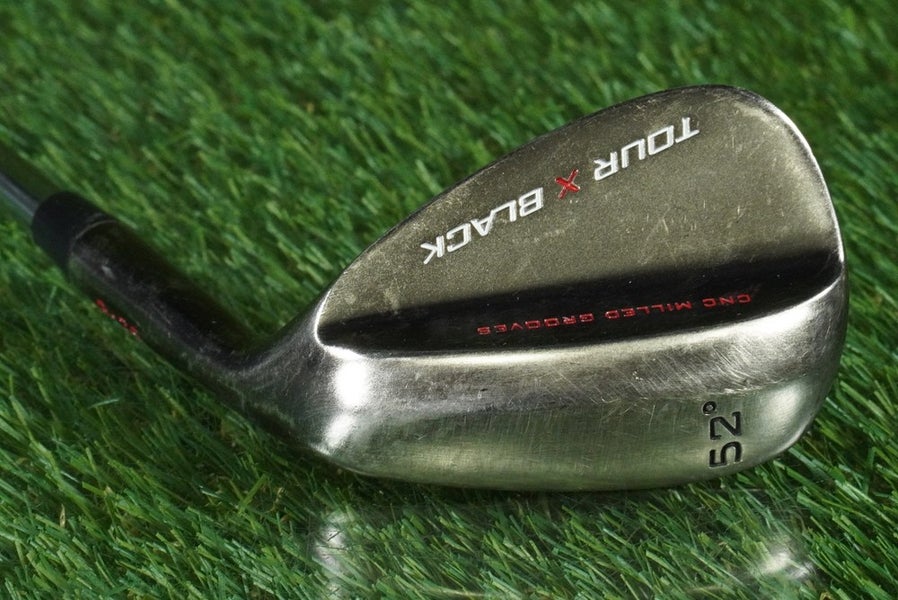 MERCHANTS OF GOLF TOUR X BLACK 52 8 WEDGE GAP/ATTACK/APPROACH STEEL SHAFT RH