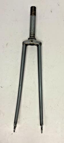 Vintage Schwinn Lugged Steel 700C Road Bike Fork 145mm 1" Threaded Steerer Blue