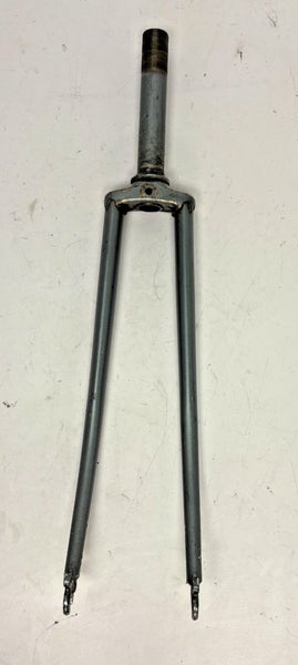 Vintage Schwinn Lugged Steel 700C Road Bike Fork 145mm 1" Threaded Steerer Blue