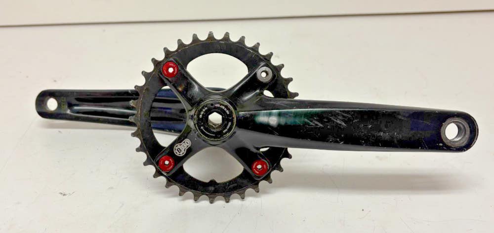 Black Aluminum 175mm 4-Bolt BB30 Mountain Bike Crankset 33-Tooth Chainring