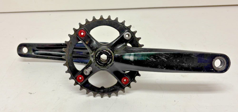 Black Aluminum 175mm 4-Bolt BB30 Mountain Bike Crankset 33-Tooth Chainring