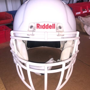 USED RIDDELL SPEED ADULT HELMET - LARGE - METALLIC WHITE