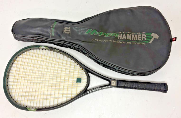 Wilson Hyper Sledge Hammer 2.0 Carbon 115 Sq In Tennis Racquet 4-3/8" Grip +Case