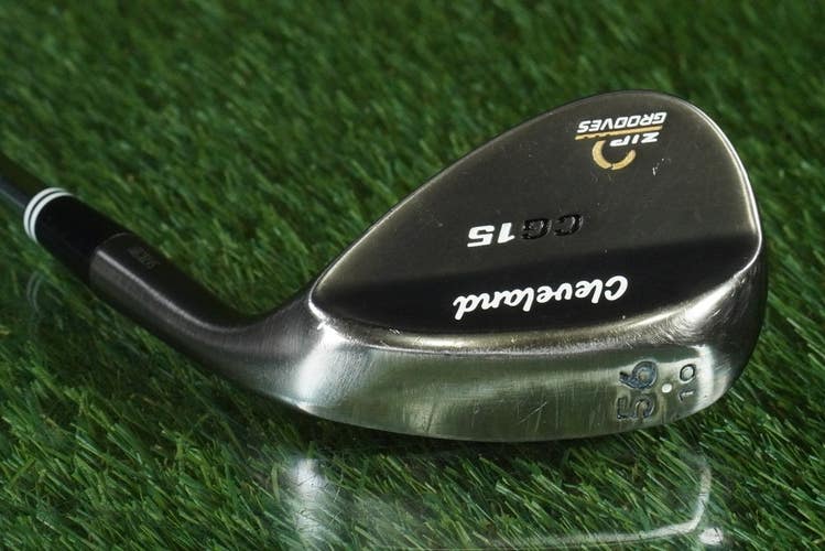 CLEVELAND CG15 56 10 WEDGE SAND ZIP GROOVES TRACTION STEEL WEDGE FLEX RH