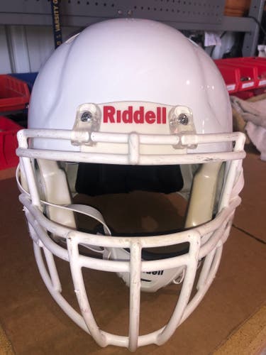 USED RIDDELL SPEED ADULT HELMET - LARGE - METALLIC WHITE
