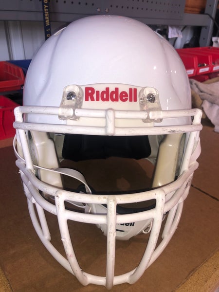 USED RIDDELL SPEED ADULT HELMET - LARGE - METALLIC WHITE