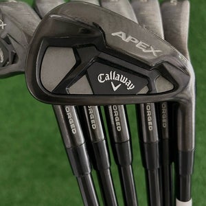 Callaway Apex 21 Black Smoke Forged Iron Set 4-P / MMT 85 Regular Graphite