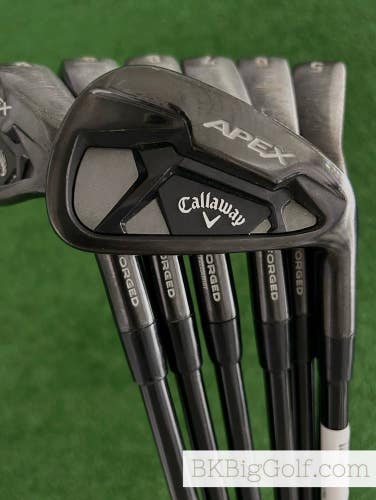 Callaway Apex 21 Black Smoke Forged Iron Set 4-P / MMT 85 Regular Graphite