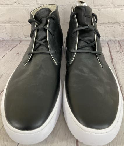 Sperry Top Mens High Top Shoes Size 13 Leather Laces Durable Material Black