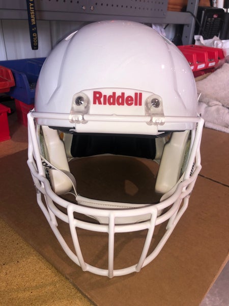 USED RIDDELL SPEED ADULT HELMET - LARGE - METALLIC WHITE