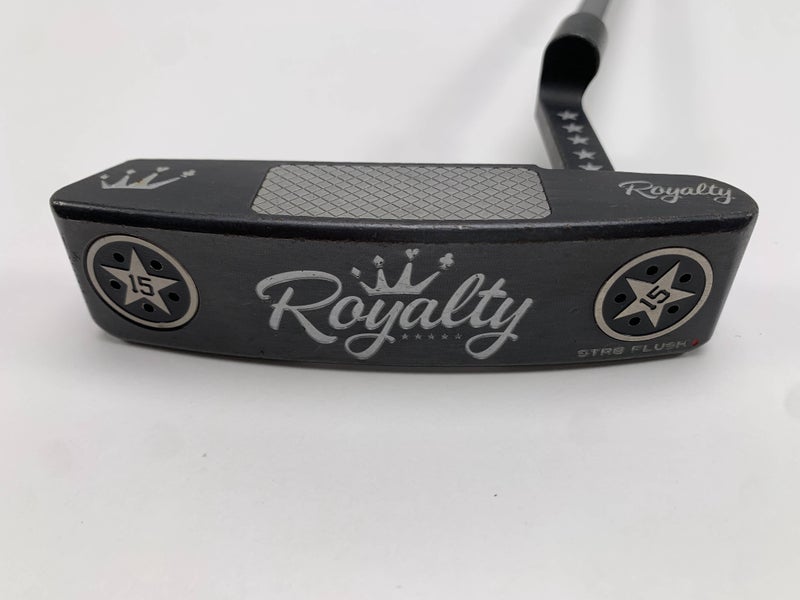 Royalty STR8 Flush Heart Black PVD Putter 35" Mens RH