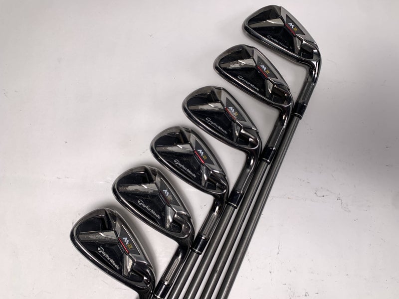 TaylorMade M2 Iron Set 6-PW+GW AeroTech SteelFiber i80 Senior Graphite Mens RH