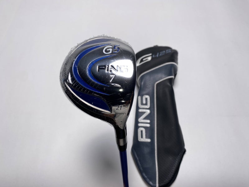 Ping G5 7 Fairway Wood 21* Grafalloy ProLaunch Blue 75g Stiff RH HC NEW