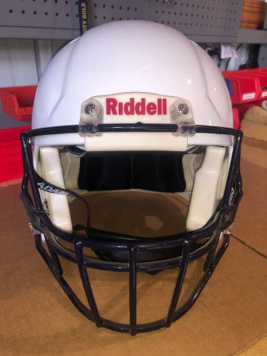 USED RIDDELL SPEED ADULT HELMET - LARGE - METALLIC WHITE