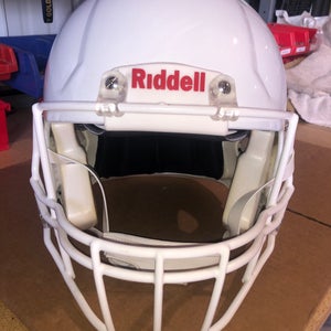 USED RIDDELL SPEED ADULT HELMET - LARGE - METALLIC WHITE