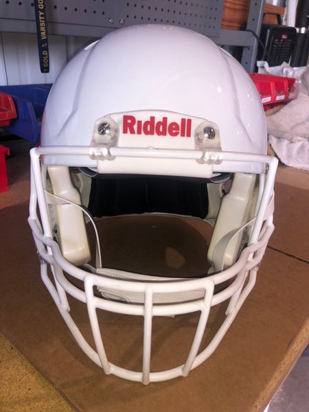 USED RIDDELL SPEED ADULT HELMET - LARGE - METALLIC WHITE