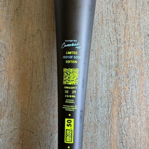 COMBAT MFG Midnight Rodeo "Work to Shine" SPEC-A1 BBCOR Bat 32/29 Limited 1801/5000