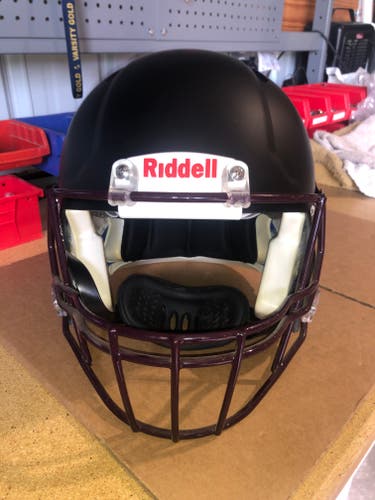 USED RIDDELL SPEED ADULT HELMET - LARGE - FLAT BLACK