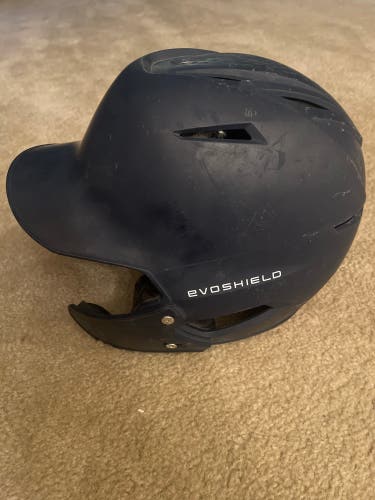 Navy ML EvoShield XVT Batting Helmet w/ Face Guard
