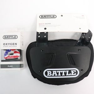 Battle Adult Football Protective Back Plate Black New Read