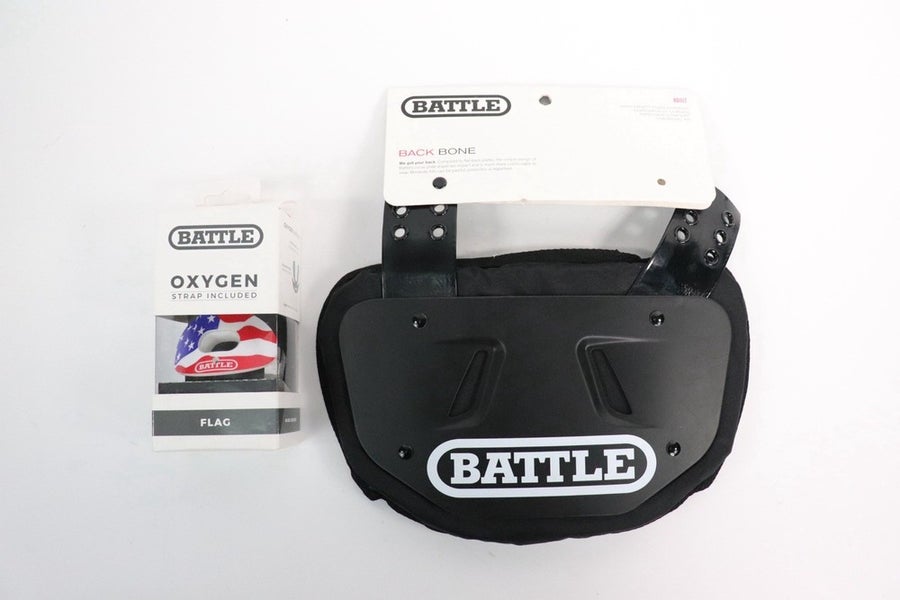 Battle Adult Football Protective Back Plate Black New Read