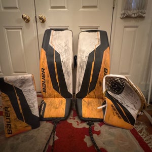 PRO CUSTOM BCHL LARGE 2024 Bauer Supreme Shadow Regular Goalie Full Set Pro Stock (Used)