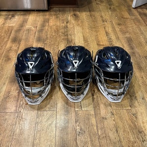 3 Navy Blue/White Adult Cascade R Helmets
