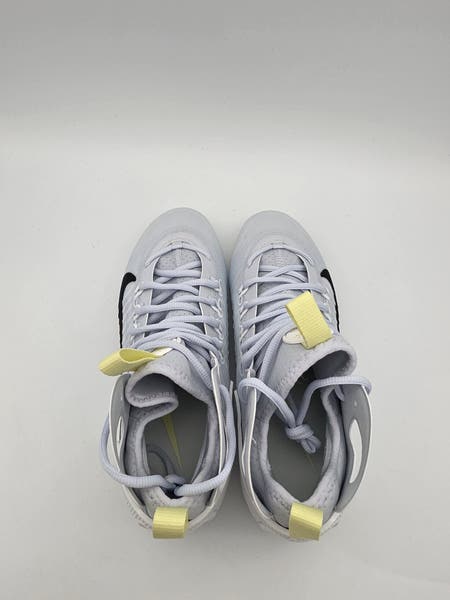 Nike Huarache 9 Elite Mid Lax SE Grey Cleats FV6149-001  display picture 3
